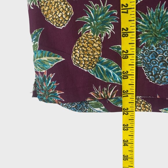 Cooke Street Pineapple Printed Hawaiian Shirt Men's XXL Short-Sleeve Button-Up - Picture 11 of 11